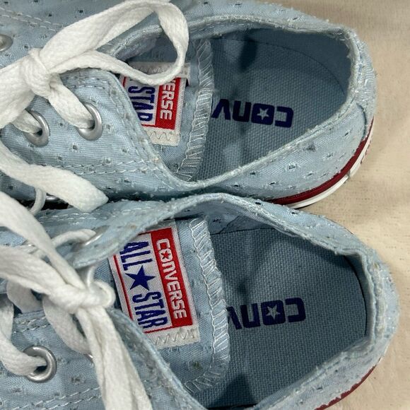 Converse Sneakers Women’s Size 5 Fountain Blue Chuck Taylor All Star Low Top - Picture 5 of 12